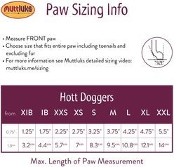 Muttluks Hott Doggers Dog Boot, 4 Boots, Black, Itty Bitty slide 2 of 8