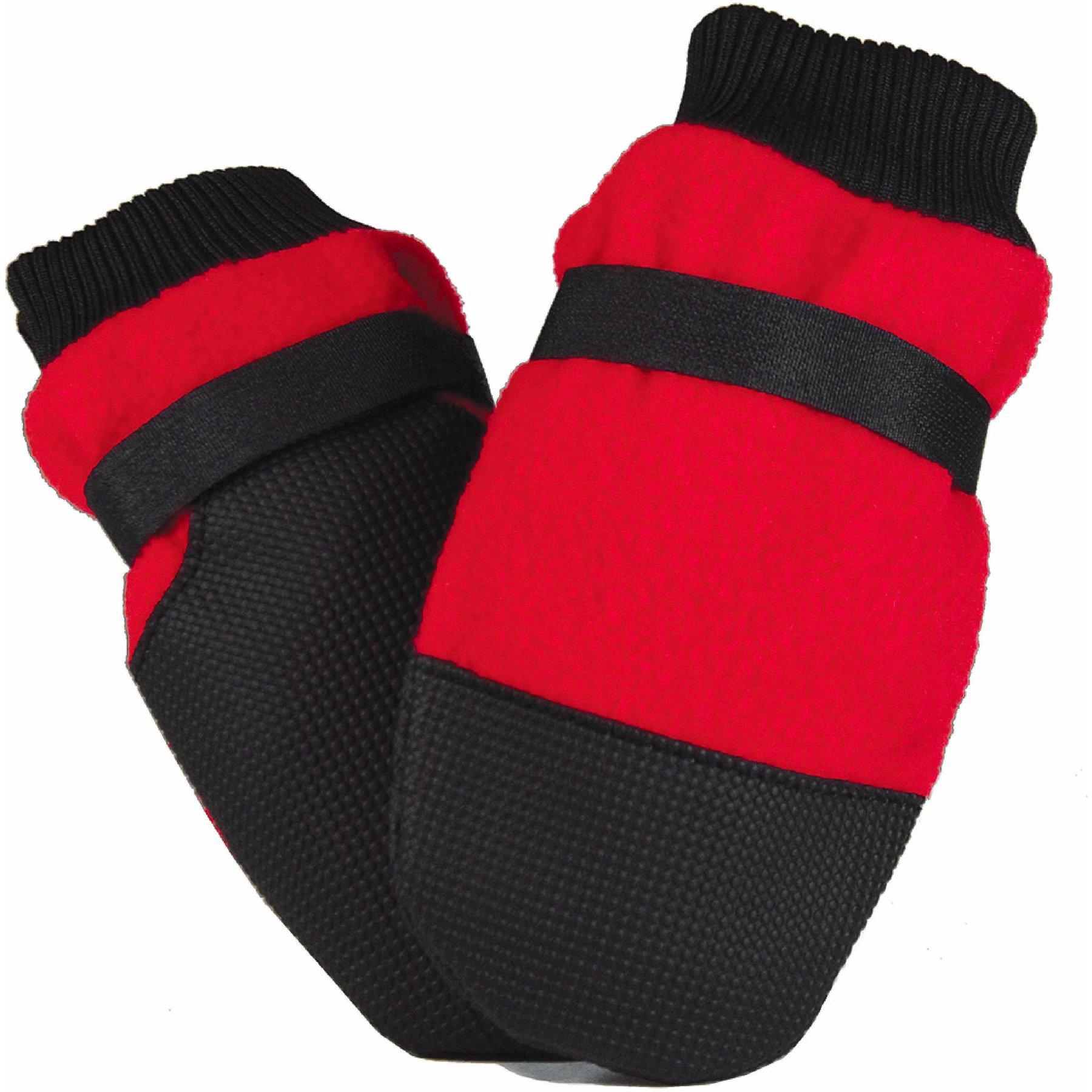 Muttluks Hott Doggers Dog Boot, 4 Boots, Red, Itty Bitty