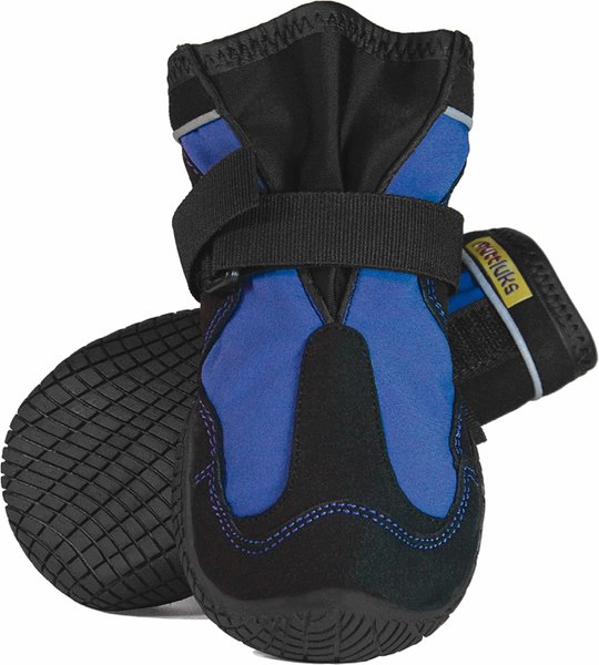 MUTTLUKS Snow Mushers Winter Dog Boot, 2 Boots, Blue, 4 - Chewy.com