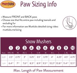 Muttluks Snow Mushers Winter Dog Boot, 2 Boots, Blue, 5 slide 2 of 8