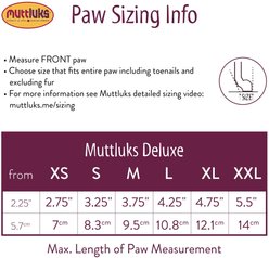 Muttluks Deluxe Winter Dog Boots with Waterproof Fabric, 4 Boots, Black, X-Small slide 2 of 9