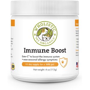 Wholistic Pet Organics Immune Boost Powder Supplement for Dogs & Cats, 4-oz jar