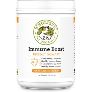 Wholistic Pet Organics Immune Boost Powder Supplement for Dogs & Cats, 1-lb jar