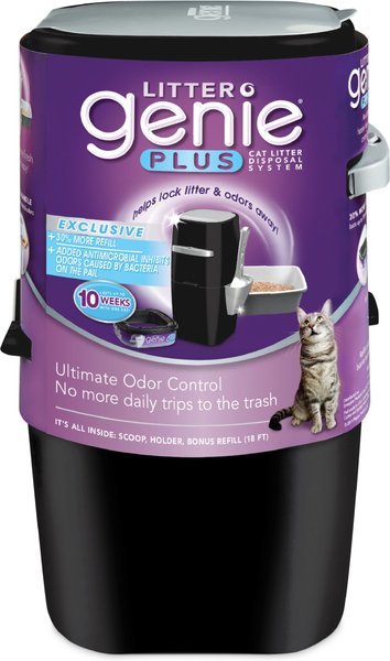 Litter Genie Plus Cat Litter Disposal System, Black slide 1 of 11
