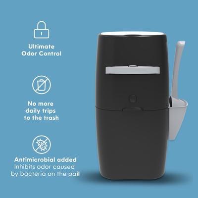 Show full view: Litter Genie Plus Cat Litter Disposal System, Black slide 9 of 13