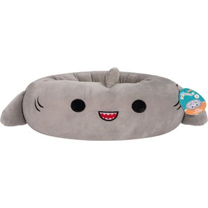 SQUISHMALLOWS JPT Gordon The Shark Cat & Dog Bed, Grey, Small 