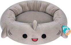 Squishmallows JPT Gordon The Shark Cat & Dog Bed, Grey, Small slide 2 of 7