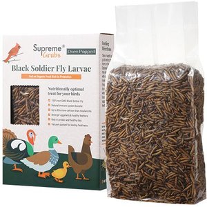 Supreme Grubs Black Soldier Fly Larvae Poultry Treats, 1-lb bag
