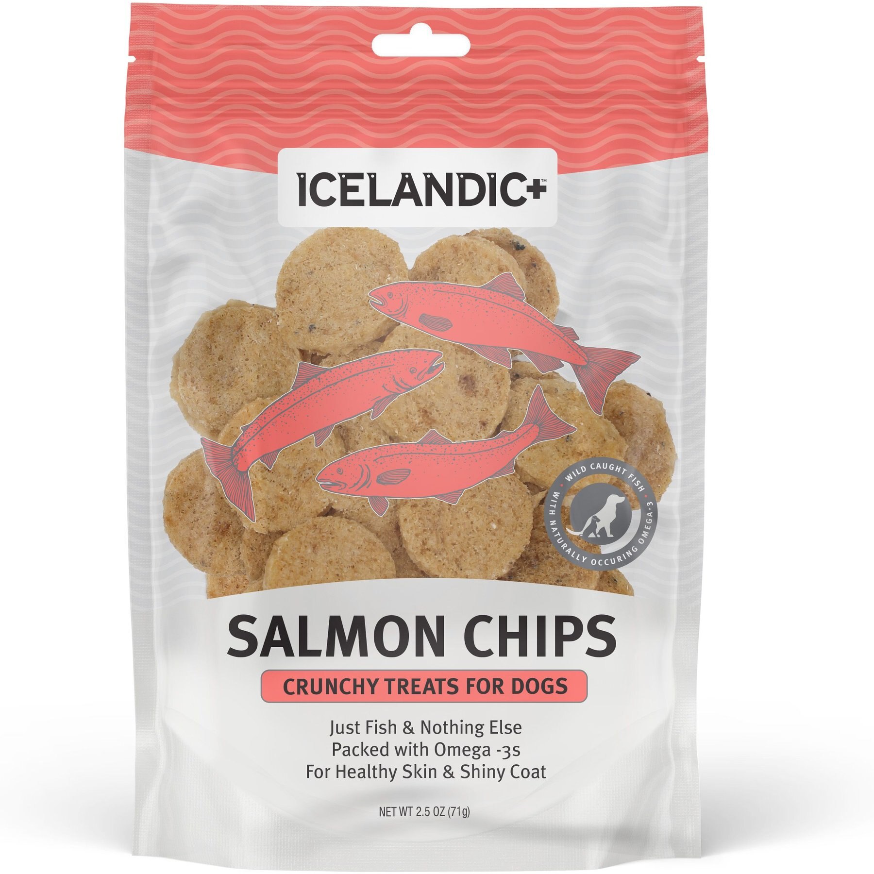Icelandic+ Salmon Mini Fish Chips Dog Treats