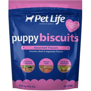 Pet Life Peanut Butter & Molasses Biscuits Dog Treats, 4-lb bag