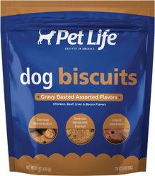 Pet Life Gravy Basted Biscuits Dog Treats, 4-lb bag