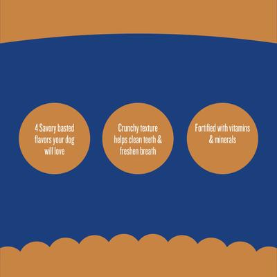 Show full view: Pet Life Gravy Basted Biscuits Dog Treats, 4-lb bag slide 4 of 8