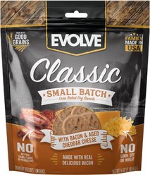 Evolve Classic Small Batch Bacon & Cheddar Biscuits Dog Treats, 16-oz bag slide 1 of 4