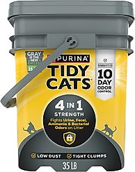 Tidy Cats 4-in-1 Scented Clumping Clay Cat Litter, 35-lb pail