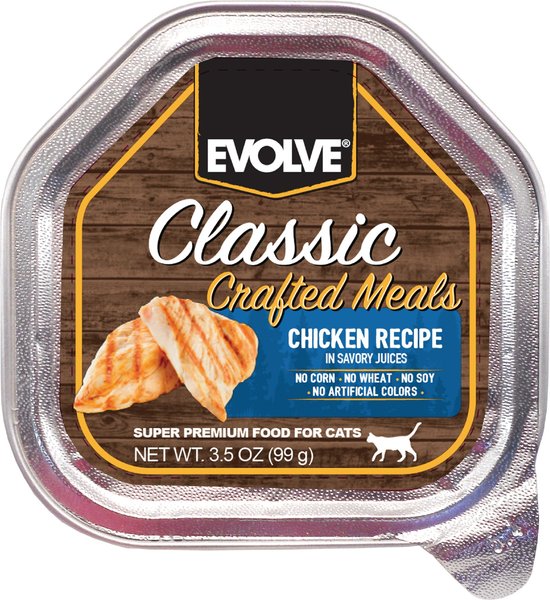 EVOLVE Evolve Classic Crafted Meals Chicken Recipe Pate Wet Cat