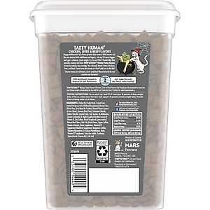 Temptations MixUps Tasty Human, Chicken, Liver & Beef Flavors Soft & Crunchy Cat Treats, 16-oz tub