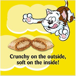 Temptations MixUps Tasty Human, Chicken, Liver & Beef Flavors Soft & Crunchy Cat Treats, 16-oz tub