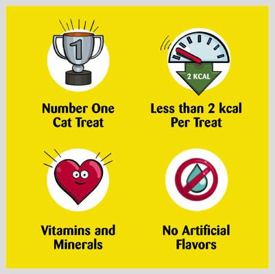 Show full view: Temptations MixUps Tasty Human, Chicken, Liver & Beef Flavors Soft & Crunchy Cat Treats, 16-oz tub slide 5 of 11