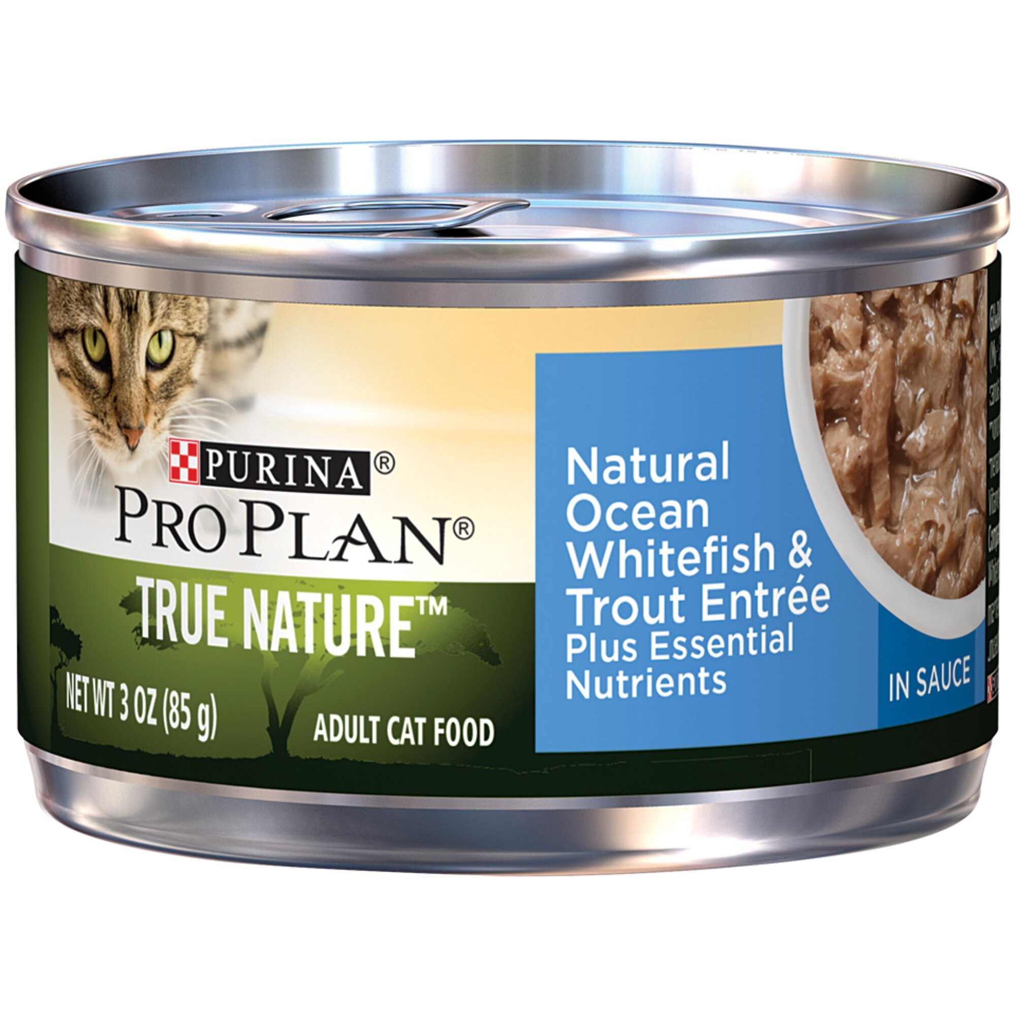 Purina Pro Plan True Nature Natural Ocean Whitefish & Trout Entree In Sauce Natural Wet Cat Food
