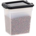 IRIS WeatherPro Airtight Food Storage Container, Clear/Black, Medium