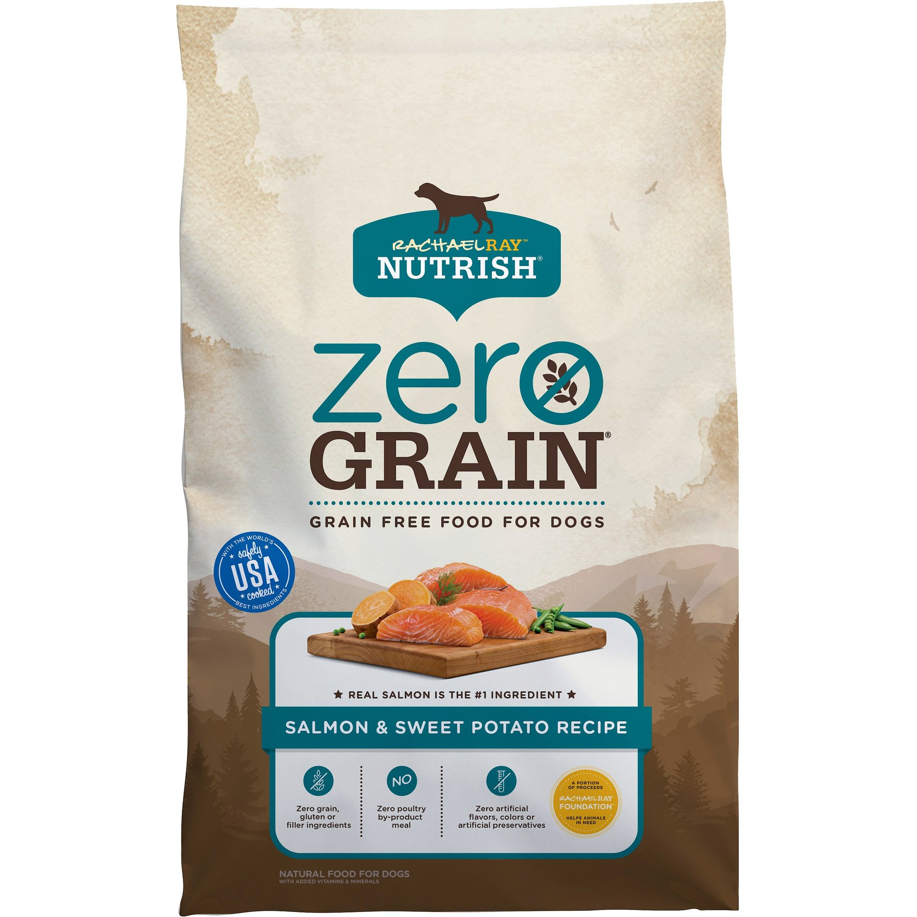 RACHAEL RAY NUTRISH Zero Grain Salmon Sweet Potato Recipe Grain Free Dry Dog Food 11.5 lb bag Chewy