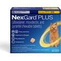 NexGard PLUS Chew for Dogs, 17.1-33 lbs. (Gold Box) 6 Chews (6-mos. supply)