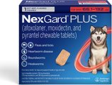 NexGard PLUS Chew for Dogs, 66.1-132 lbs. (Red Box)