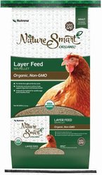 Nutrena Nature Smart Organic Layer Feed Layer 16% Protein Pellet Chicken Feed, 35-lb bag