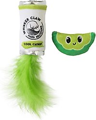 Quirky Kitty Whisker Claw Catnip Plush Cat Toy, 2 count