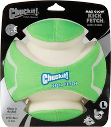 Chuckit! Kick Fetch Max Glow Dog Toy, Large