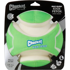 Chuckit! Kick Fetch Max Glow Dog Toy, Large