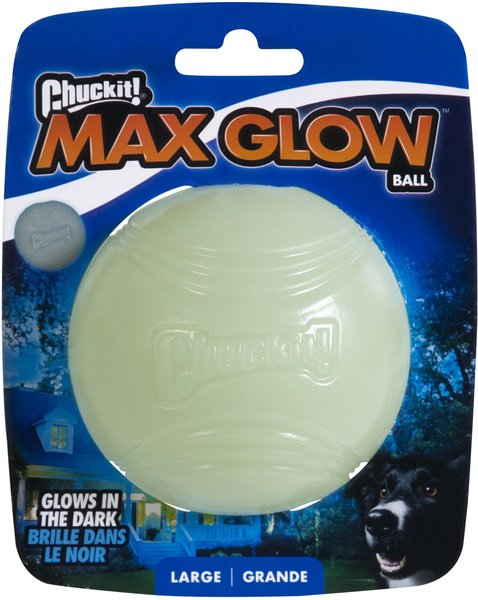 Chuckit! Max Glow Ball Dog Toy, Large slide 1 of 9