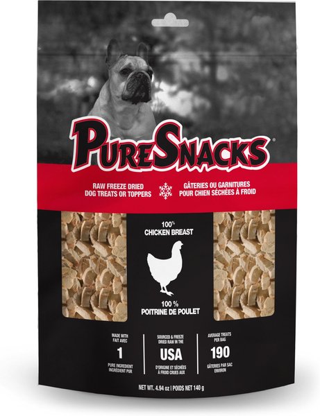 PureSnacks Chicken Breast Freeze-Dried Dog Treats, 4.94-oz bag slide 1 of 7