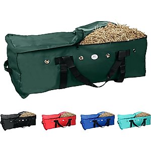 Majestic Ally Nylon Hay Feeder Tote Bag For Horse, Goat
