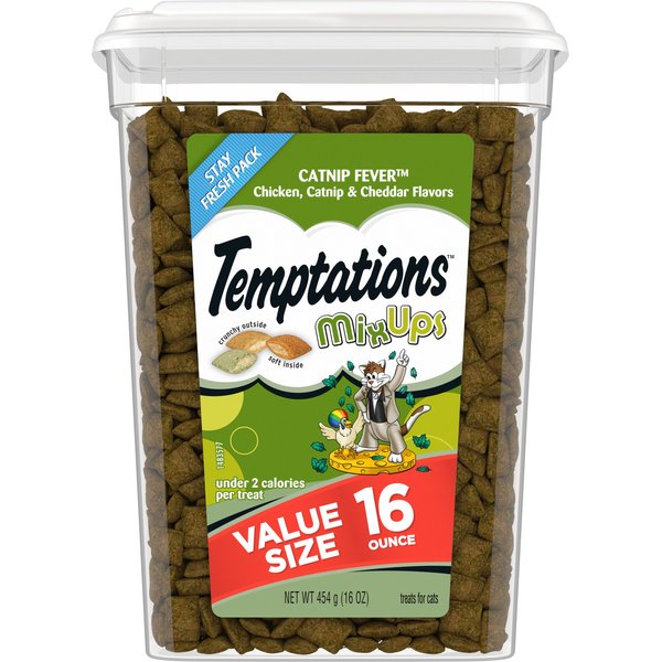 TEMPTATIONS Creepy Catnip Blissful Catnip Flavor Cat Treats, 16oz tub