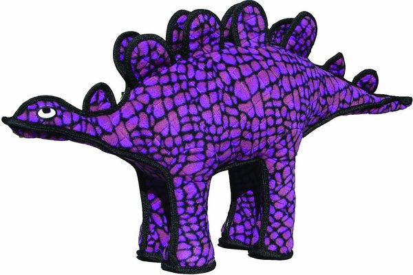 Tuffy's Dinosaur Stegosaurus Squeaky Plush Dog Toy slide 1 of 10