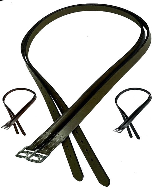 Camelot Syntech Triple Stitch Leathers, Brown, 1 x 48 -in