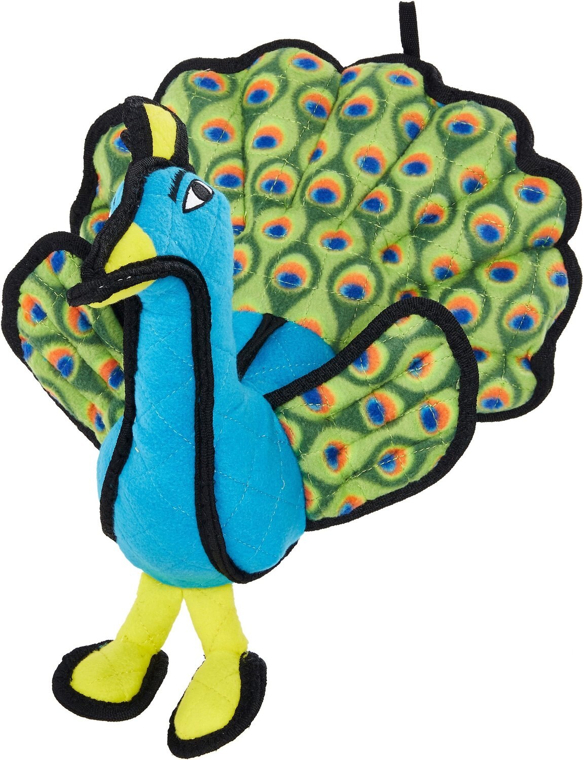 Tuffy's Zoo Peacock Squeaky Plush Dog Toy