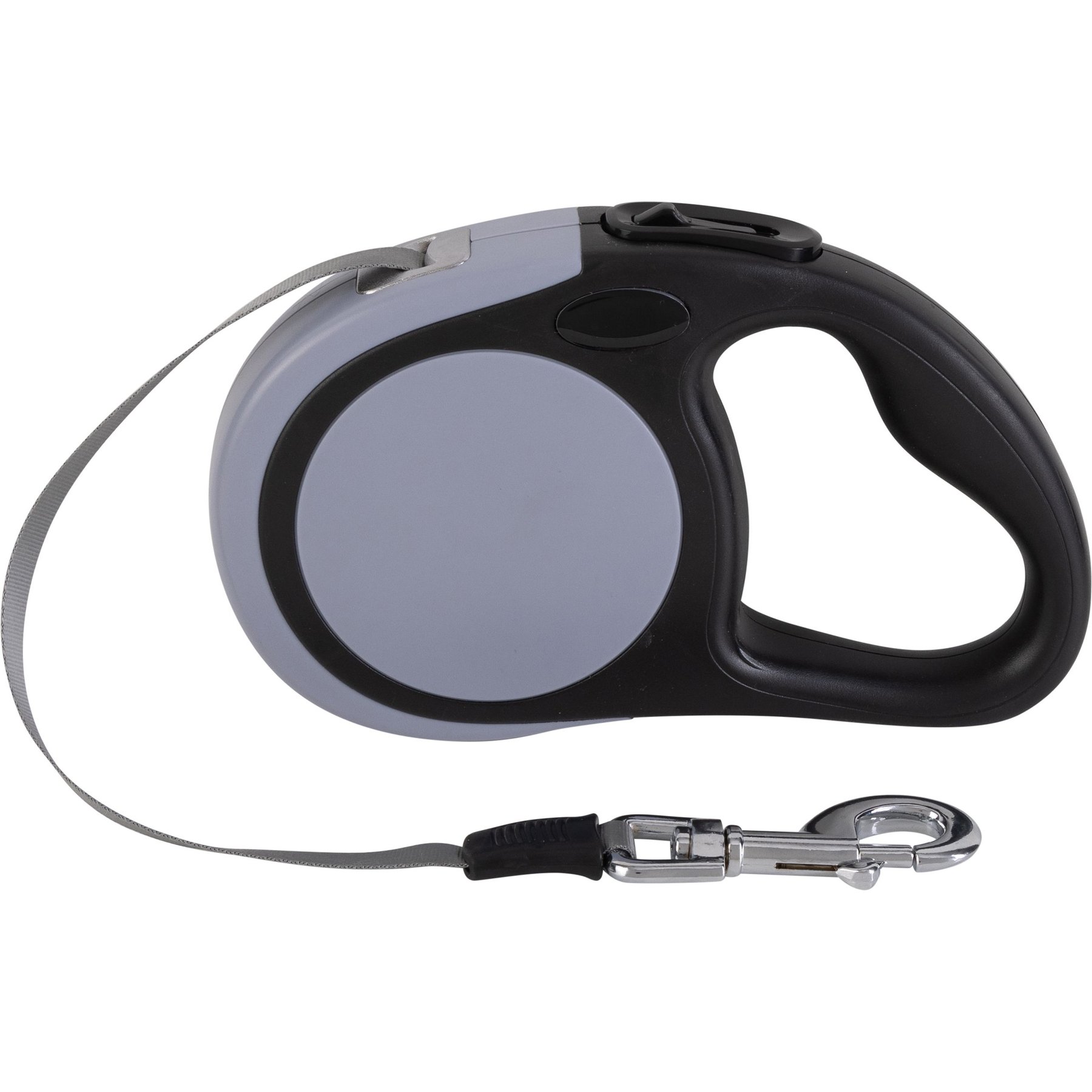 Pounce + Fetch 10-ft Retractable Dog Leash, Grey, Small