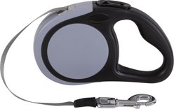 Pounce + Fetch 16-ft Retractable Dog Leash, Grey, Large