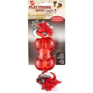 Ethical Pet Play Strong Bone & Rope Tough Dog Chew Toy, 3.5-in