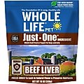 Whole Life Just One Ingredient Pure Beef Liver Freeze-Dried Dog Treats, 18-oz bag