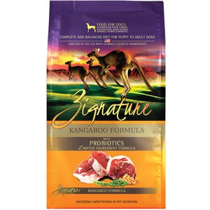Zignature Kangaroo Limited Ingredient Formula With Probiotics Dry Dog Food, 25-lb bag