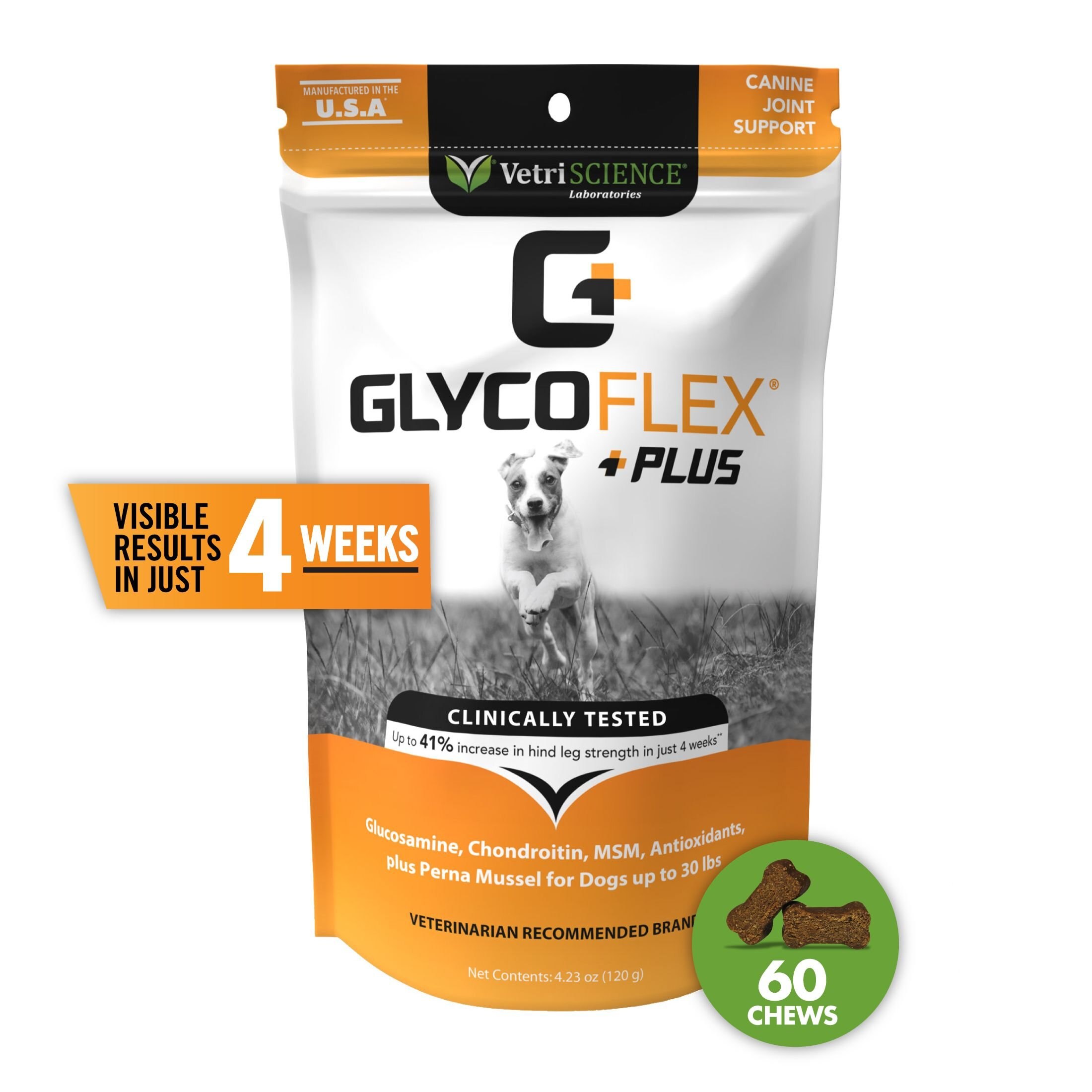 VETRISCIENCE GlycoFlex Plus Duck Flavored Soft Chews Joint Supplement