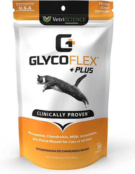 VetriScience GlycoFlex Plus Soft Chews Joint Supplement for Cats, 30 count slide 1 of 5