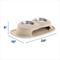 Show in main carousel: WeatherTech Double High Stainless Steel Cat & Dog Pet Feeding System, Tan, 16-oz slide 2 of 2
