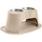 Show in main carousel: WeatherTech Double High Stainless Steel Cat & Dog Pet Feeding System, Tan, 64-oz/10-in slide 1 of 2