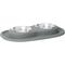 Show in main carousel: WeatherTech Double Low Stainless Steel Cat & Dog Pet Feeding System, Dark Grey, 8-oz/1-in slide 1 of 4