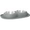 Show in main carousel: WeatherTech Double Low Stainless Steel Cat & Dog Pet Feeding System, Dark Grey, 32-oz/3-in slide 1 of 4