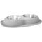 Show in main carousel: WeatherTech Double Low Stainless Steel Cat & Dog Pet Feeding System, Light Grey, 96-oz/3-in slide 1 of 5